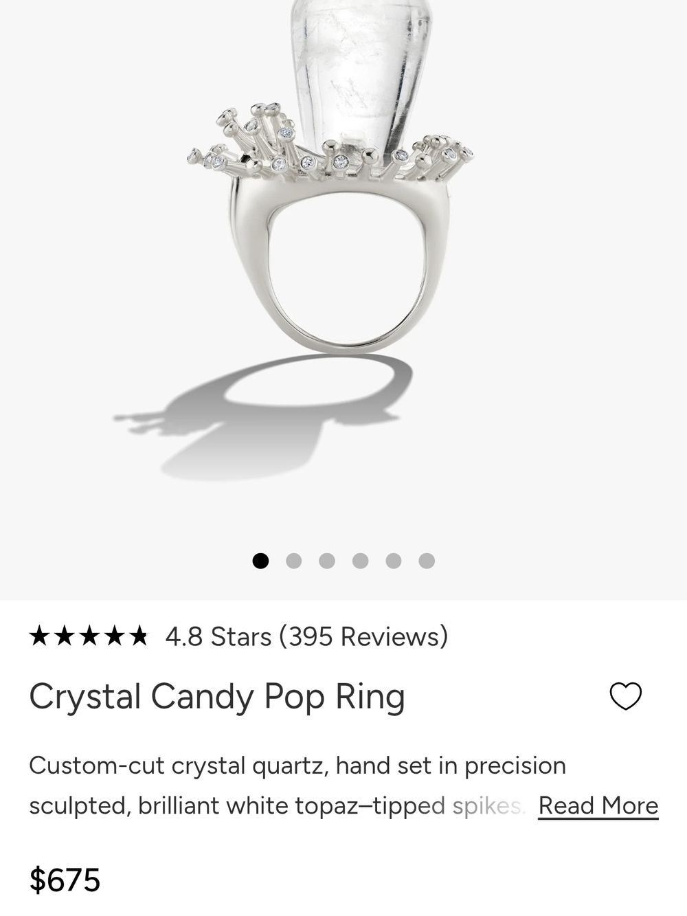 Awe Inspired Crystal Candy Pop Ring